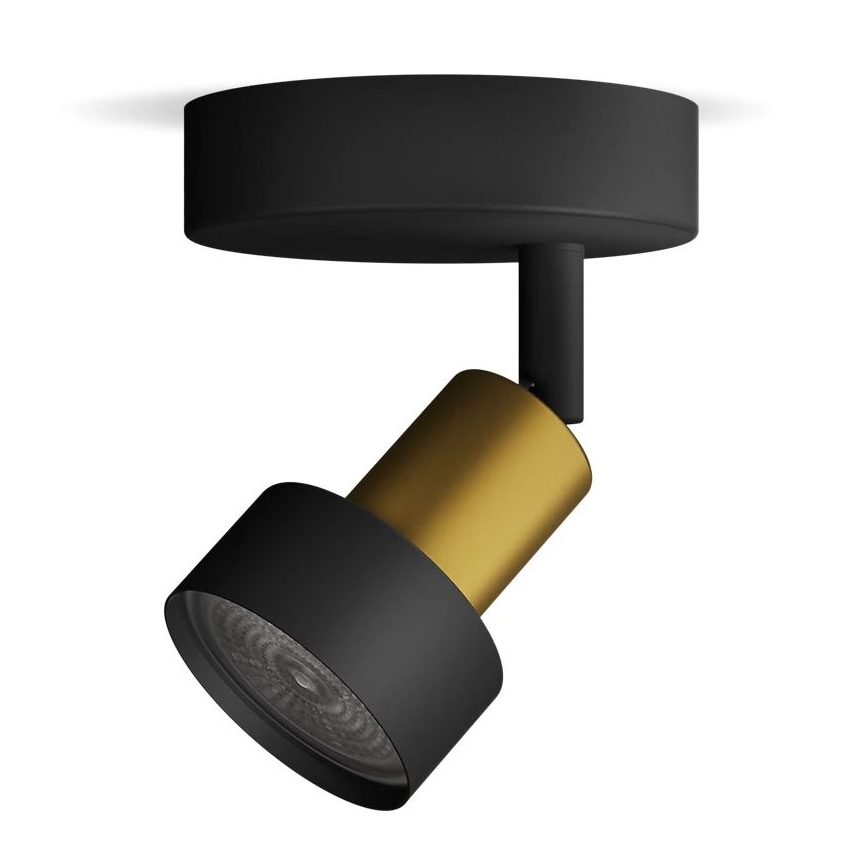 Philips - Точковий світильник CONDUIT 1xGU10/5W/230V чорний/латунь