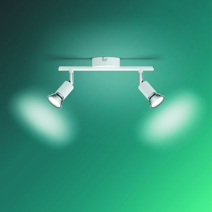 Philips - Точковий світильник 2xGU10/50W/230V білий