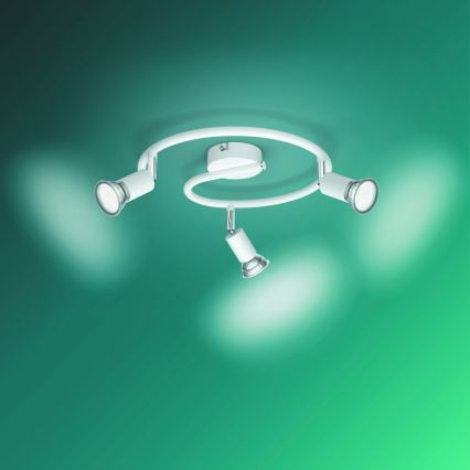 Philips - Точковий світильник 3xGU10/50W/230V білий