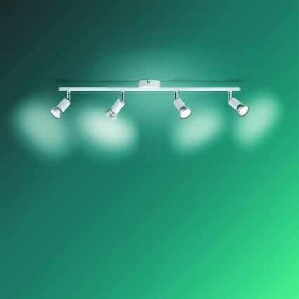 Philips - Точковий світильник 4xGU10/50W/230V білий