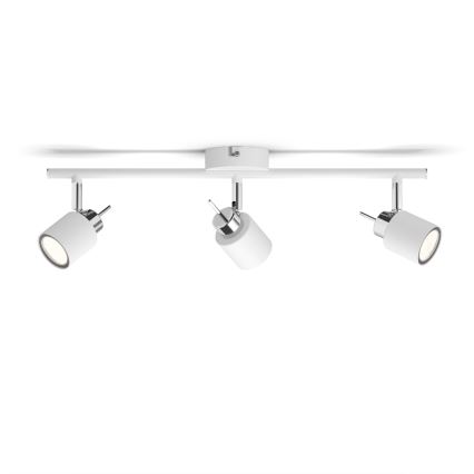 Philips - Точковий світильник 3xGU10/35W/230V білий