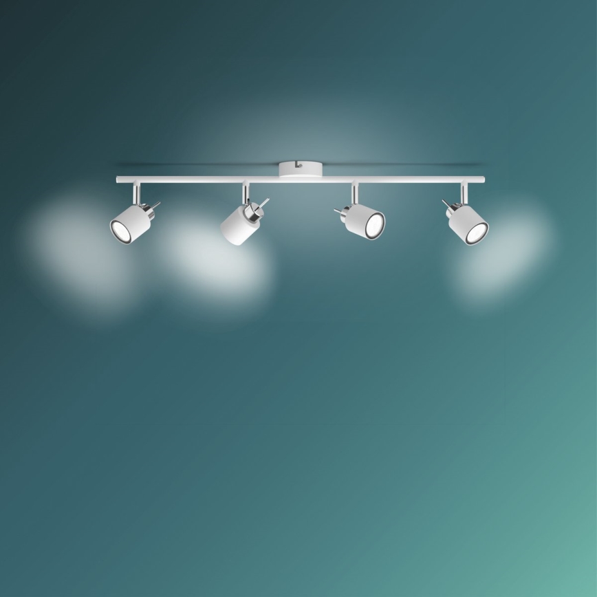 Philips - Точковий світильник 4xGU10/35W/230V білий