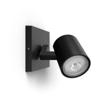 Philips - Точковий світильник RUNNER 1xGU10/20W/230V чорний