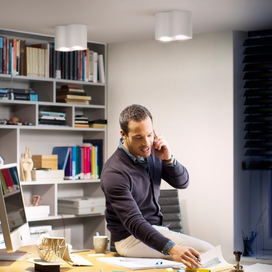 Philips - Точковий LED світильник з регулюванням яскравості Hue PILLAR 2xGU10/5W/230V + дистанційне керування