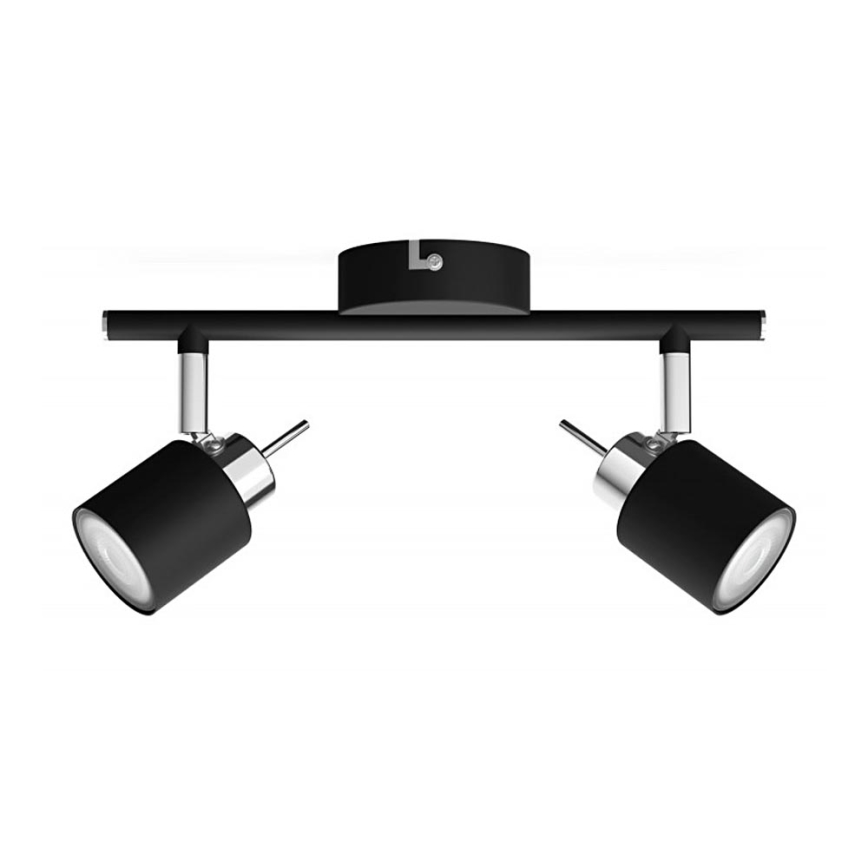 Philips - Точковий світильник 2xGU10/35W/230V чорний