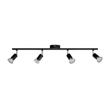 Philips - Точковий світильник 4xGU10/50W/230V чорний