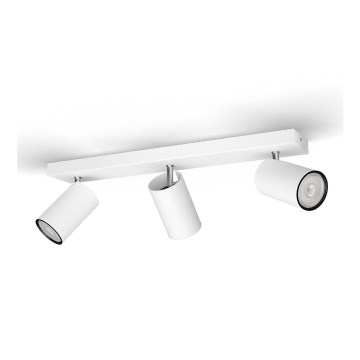 Philips - Точковий світильник KOSIPO 3xGU10/5,5W/230V білий