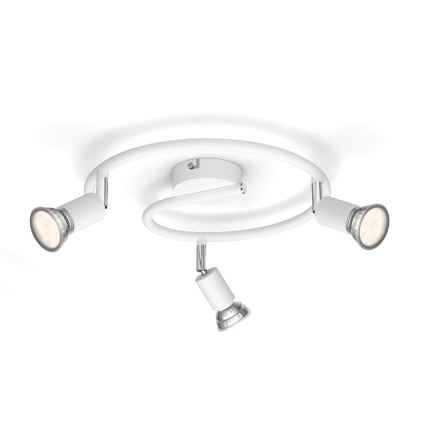 Philips - Точковий світильник 3xGU10/50W/230V білий