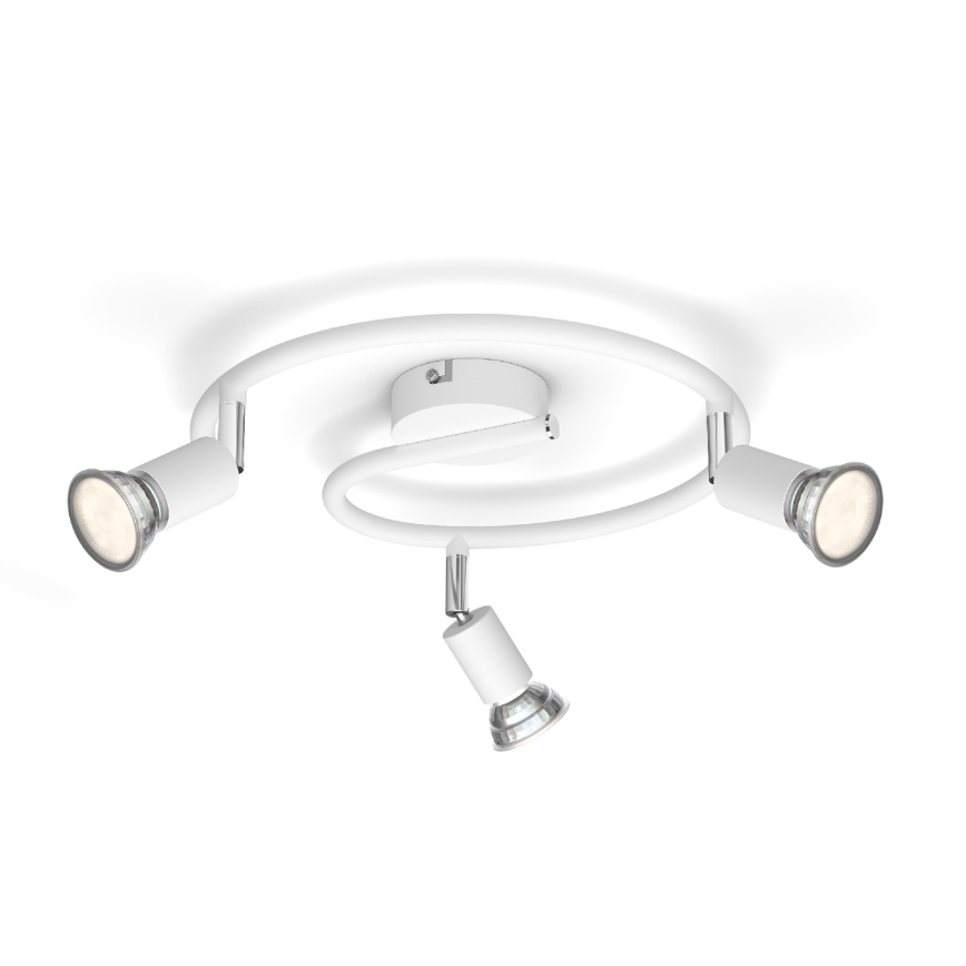 Philips - Точковий світильник 3xGU10/50W/230V білий
