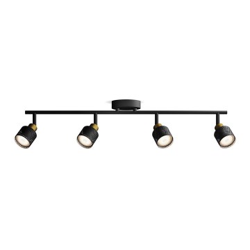 Philips - Точковий світильник NIALL 4xGU10/5W/230V чорний/латунь
