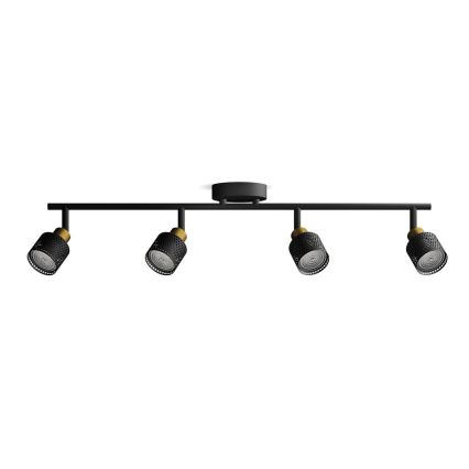 Philips - Точковий світильник NIALL 4xGU10/5W/230V чорний/латунь