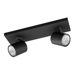 Philips - Точковий світильник RUNNER 2xGU10/20W/230V чорний