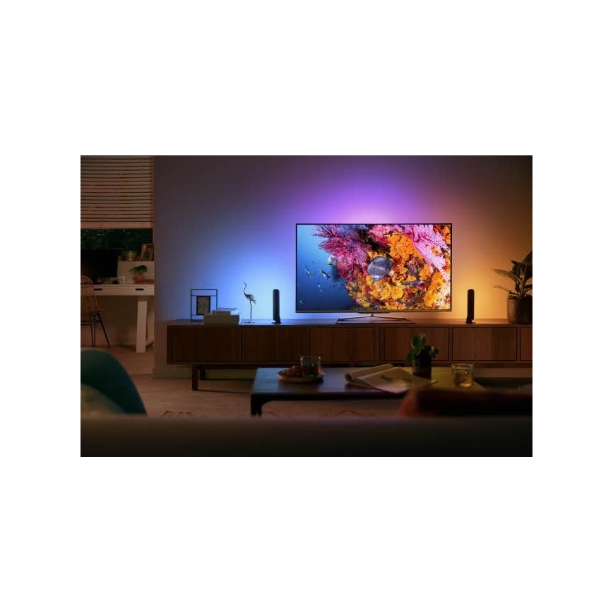 Philips - Удлинительный набор Светодиодная настольная RGB-лампа с регулированием яркости Hue PLAY LED/6W/230V черный