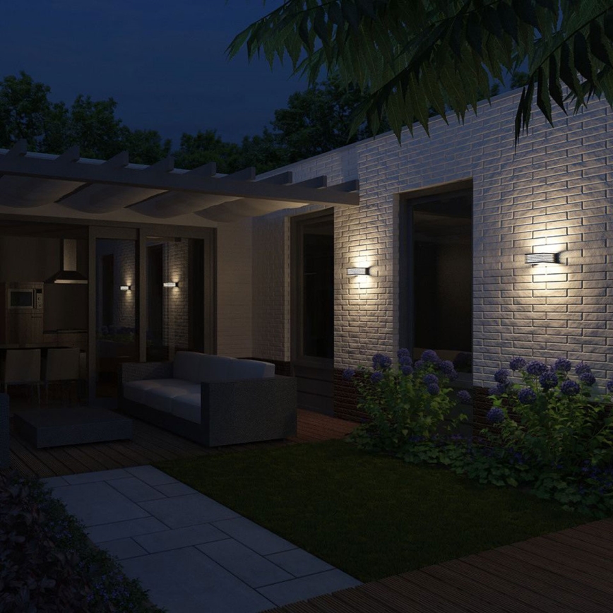 Philips - Уличный настенный светильник 1xE27/15W/230V IP44 антрацит