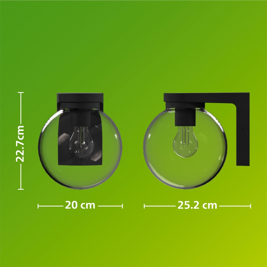 Philips - Уличный настенный светильник ULIO 1xE27/25W/230V IP44