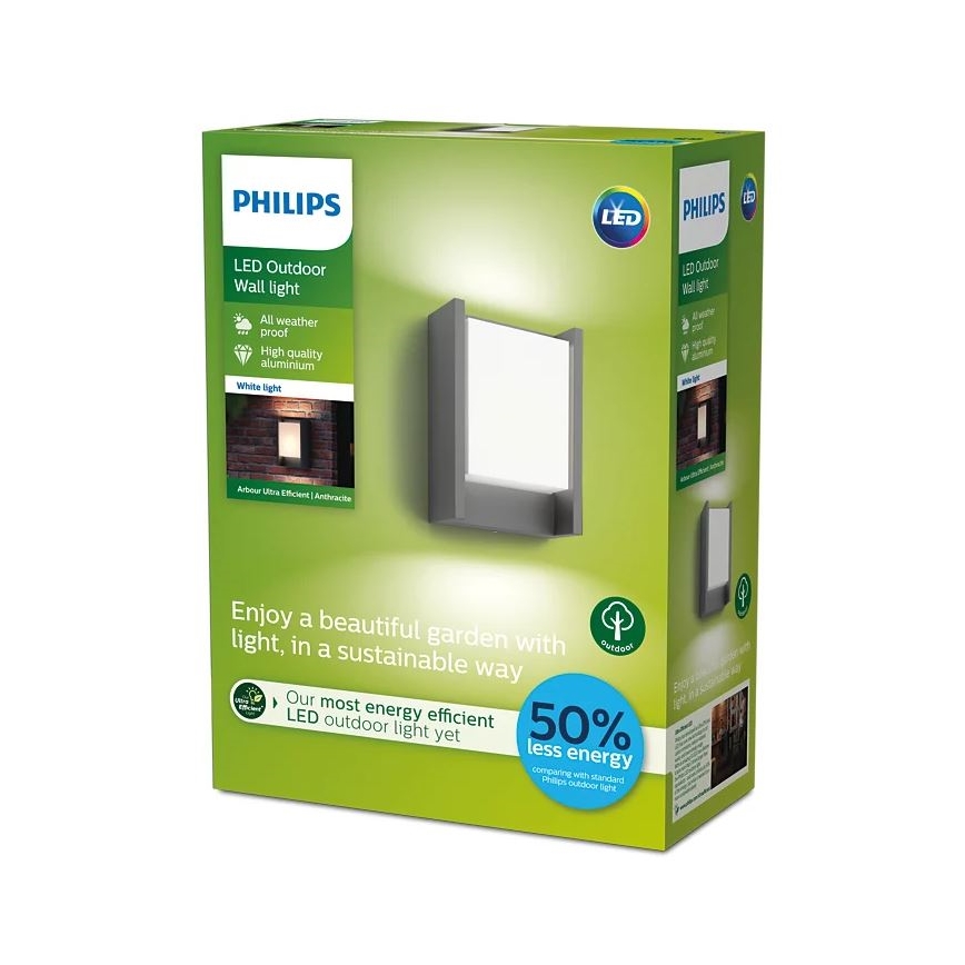 Philips - Уличный светодиодный настенный светильник LED/3,8W/230V 3000K IP44