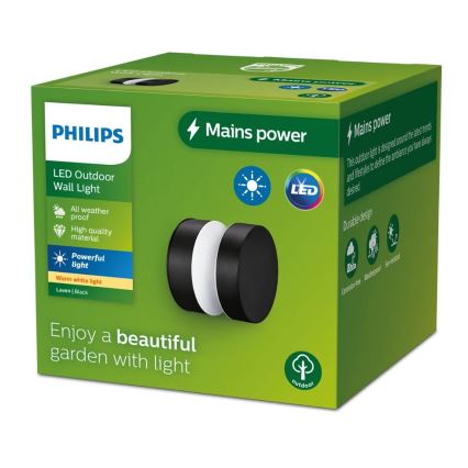 Philips - Уличный светодиодный настенный светильник LAVEN LED/6W/230V 2700K IP44
