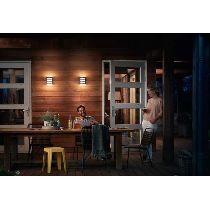 Philips - Уличный светодиодный настенный светильник PYTHON LED/3,8W/230V IP44