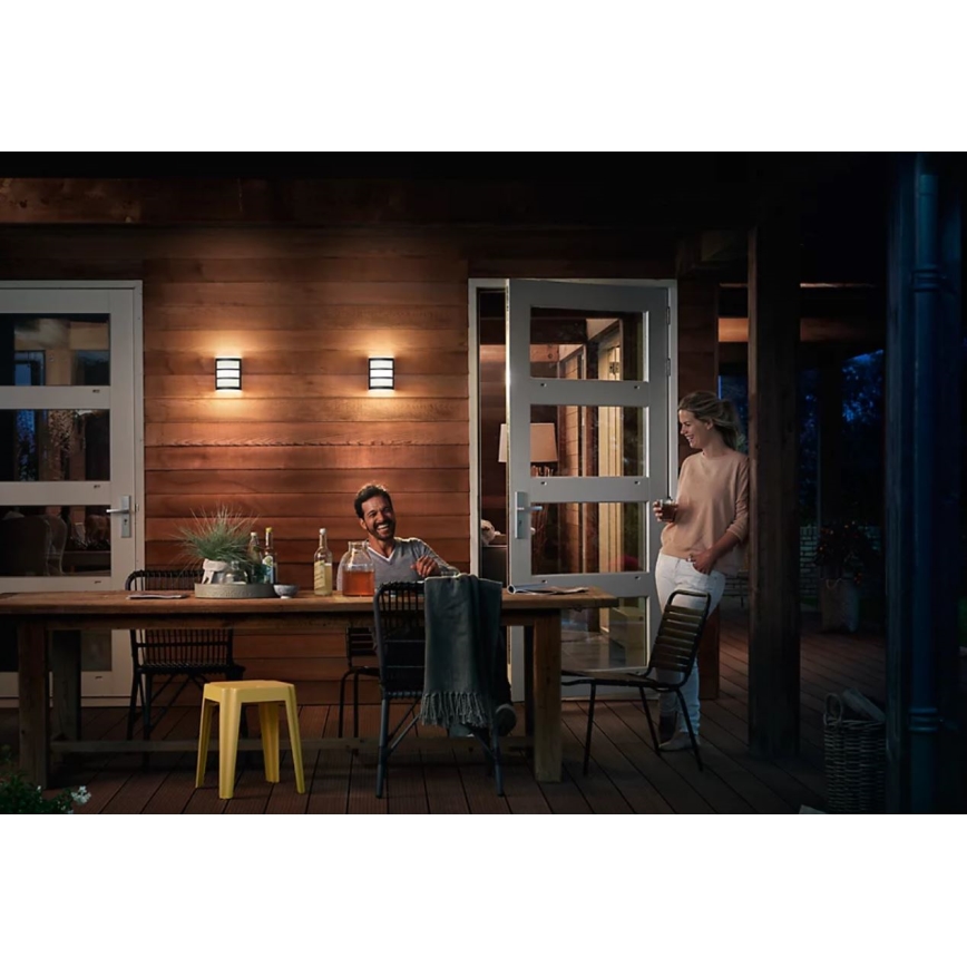 Philips - Уличный светодиодный настенный светильник PYTHON LED/3,8W/230V IP44