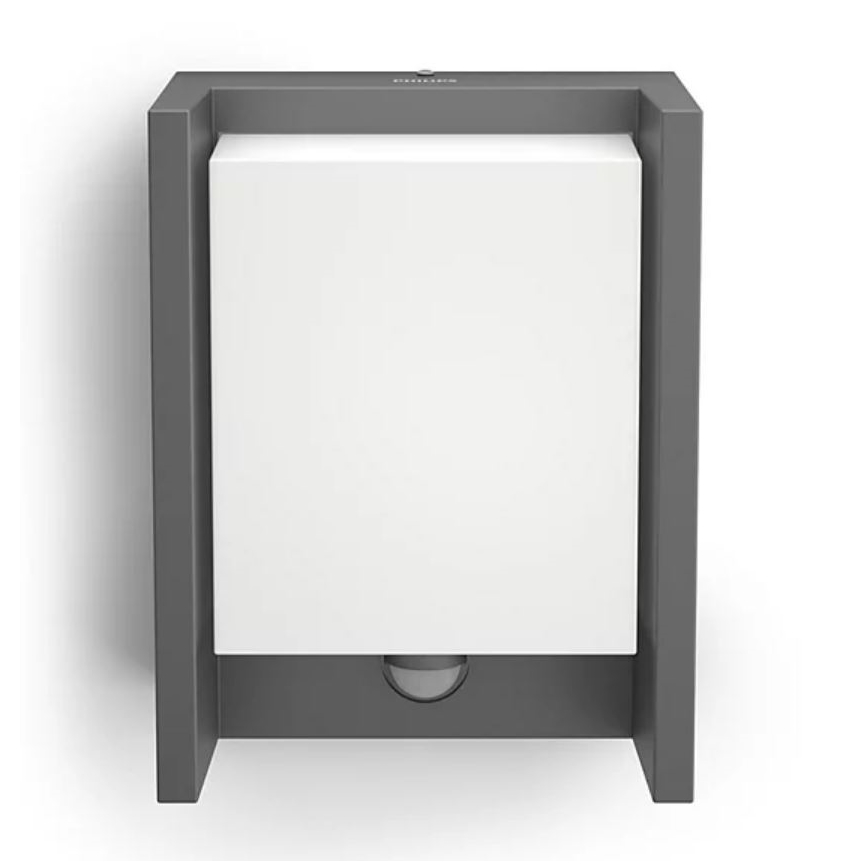 Philips - Уличный светодиодный настенный светильник с датчиком ARBOUR LED/3,8W/230V 2700K IP44