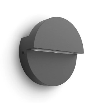 Philips - Уличный светодиодный настенный светильник VALOR LED/4,3W/230V 2700K IP44