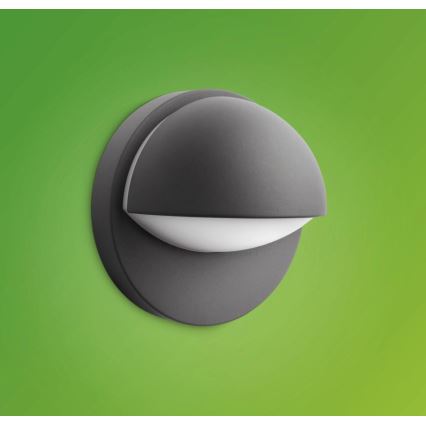 Philips - Уличный настенный светильник JUNE 1xE27/12W/230V IP44 антрацит
