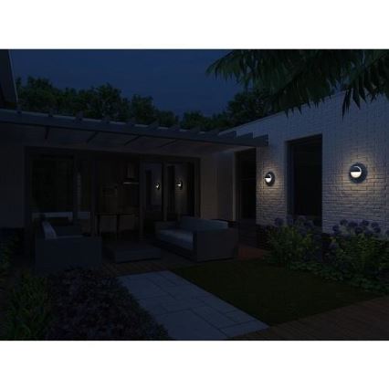 Philips - Уличный настенный светильник JUNE 1xE27/12W/230V IP44