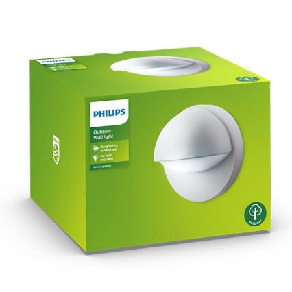 Philips - Уличный настенный светильник JUNE 1xE27/12W/230V IP44