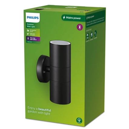 Philips - Уличный настенный светильник KYLIS 2xGU10/25W/230V IP44