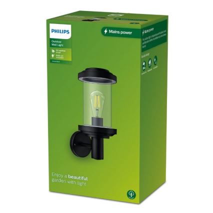 Philips - Уличный настенный светильник LISTRA 1xE27/25W/230V IP44