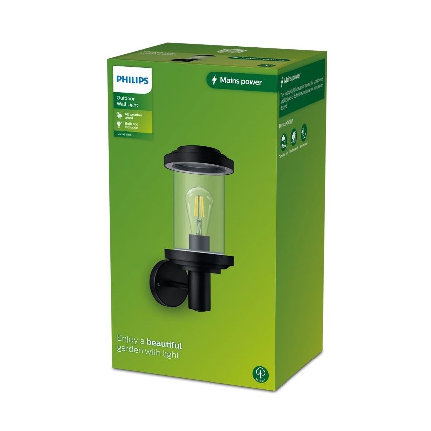 Philips - Уличный настенный светильник LISTRA 1xE27/25W/230V IP44