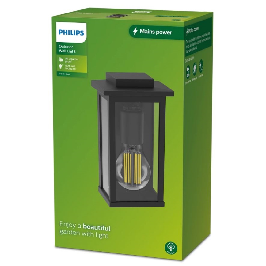 Philips - Уличный настенный светильник MIRTH 1xE27/25W/230V IP44