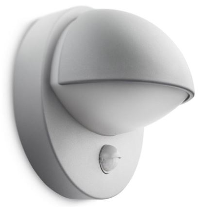 Philips - Уличный настенный светильник с датчиком 1xE27/12W/230V IP44