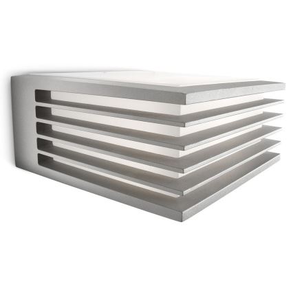 Philips - Уличный настенный светильник SHADES 1xE27/15W/230V IP44 серый