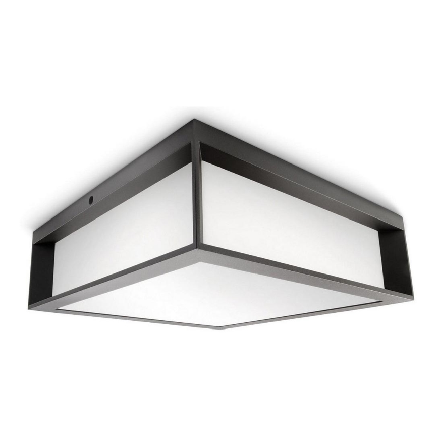 Philips - Уличный потолочный светильник SKIES 2xE27/14W/230V IP44 антрацит