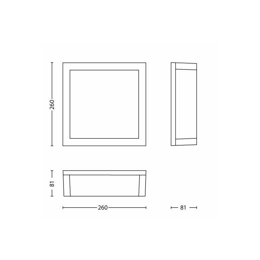 Philips - Уличный потолочный светильник 2xE27/14W/230V IP44 серая