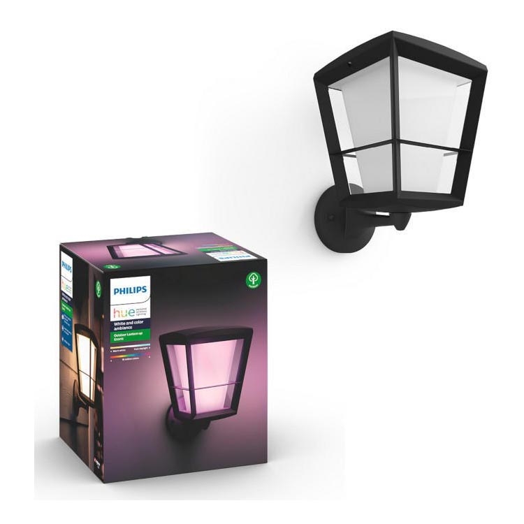 Philips - Уличный светодиодный настенный RGBW-светильник с регулированием яркости Hue ECONIC LED/15W/230V IP44