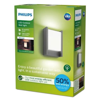 Philips - Уличный светодиодный настенный светильник LED/3,8W/230V 3000K IP44
