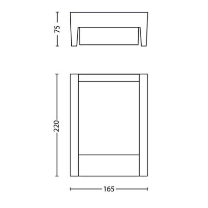 Philips - Уличный светодиодный настенный светильник LED/3,8W/230V 3000K IP44