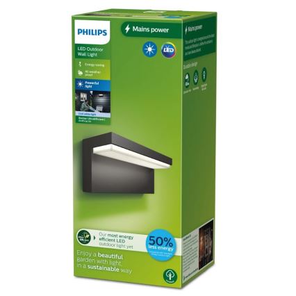 Philips - Уличный светодиодный настенный светильник BUSTAN LED/3,8W/230V 4000K IP44