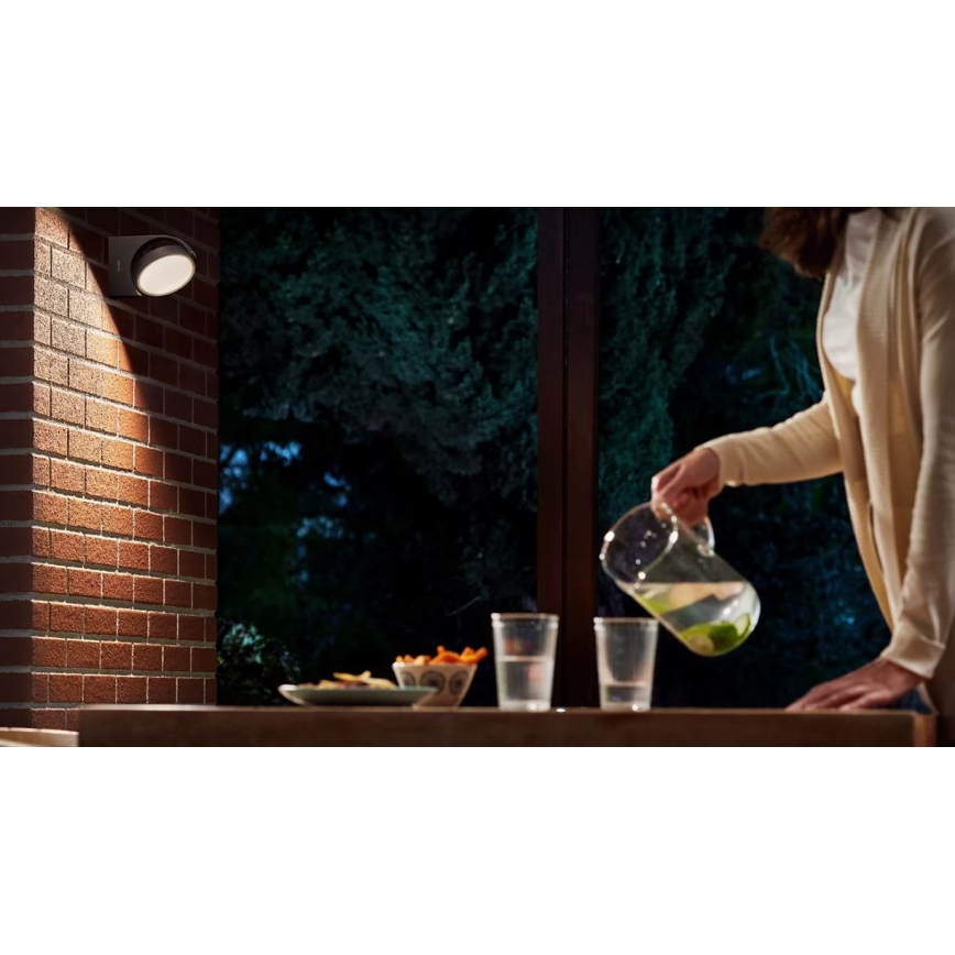 Philips - Уличный светодиодный настенный светильник LED/7W/230V 2700K IP44