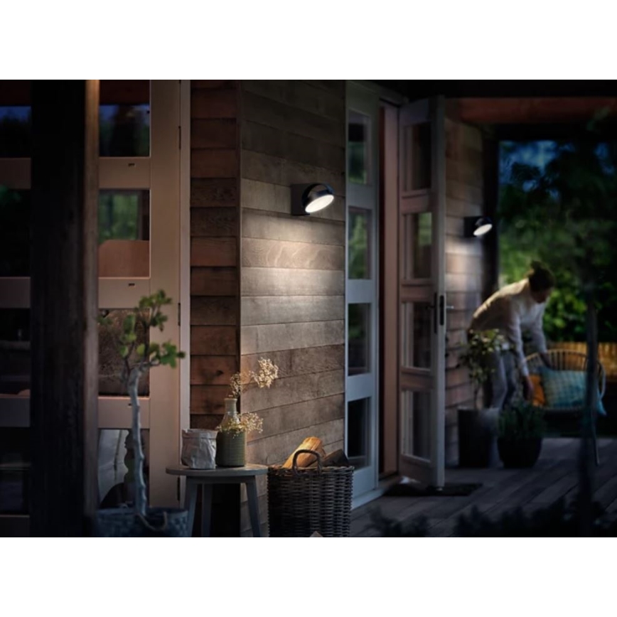 Philips - Уличный светодиодный настенный светильник LED/7W/230V 2700K IP44