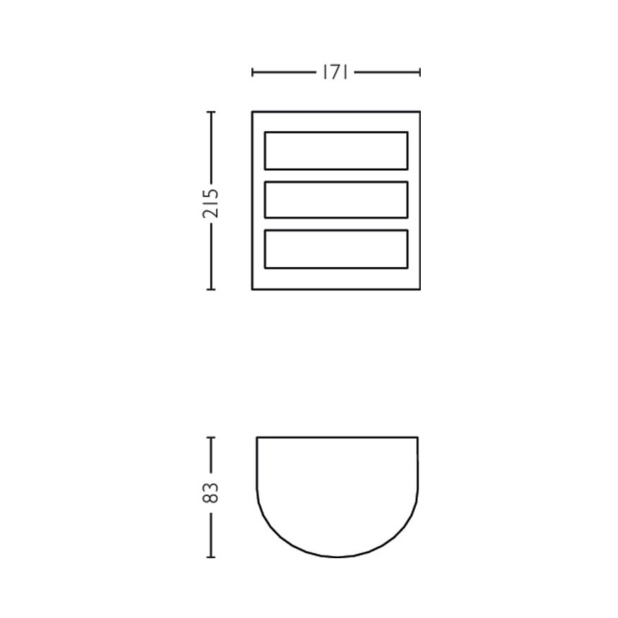 Philips - Уличный светодиодный настенный светильник LED/6W/230V 4000K IP44