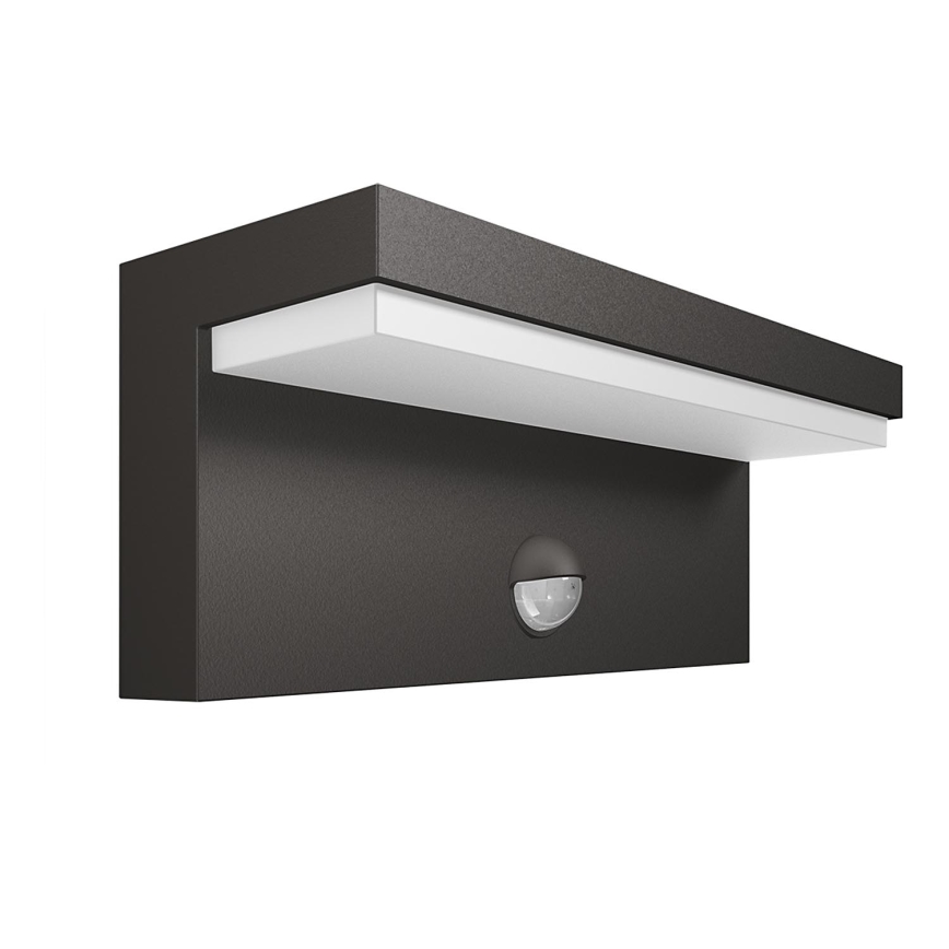 Philips - Уличный светодиодный настенный светильник с датчиком 2xLED/4,5W/230V 4000K IP44