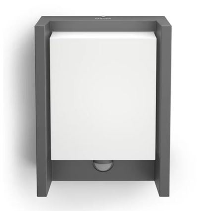Philips - Уличный светодиодный настенный светильник с датчиком ARBOUR LED/3,8W/230V 2700K IP44