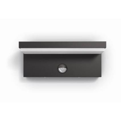Philips - Уличный светодиодный настенный светильник с датчиком BUSTAN LED/3,8W/230V 4000K IP44