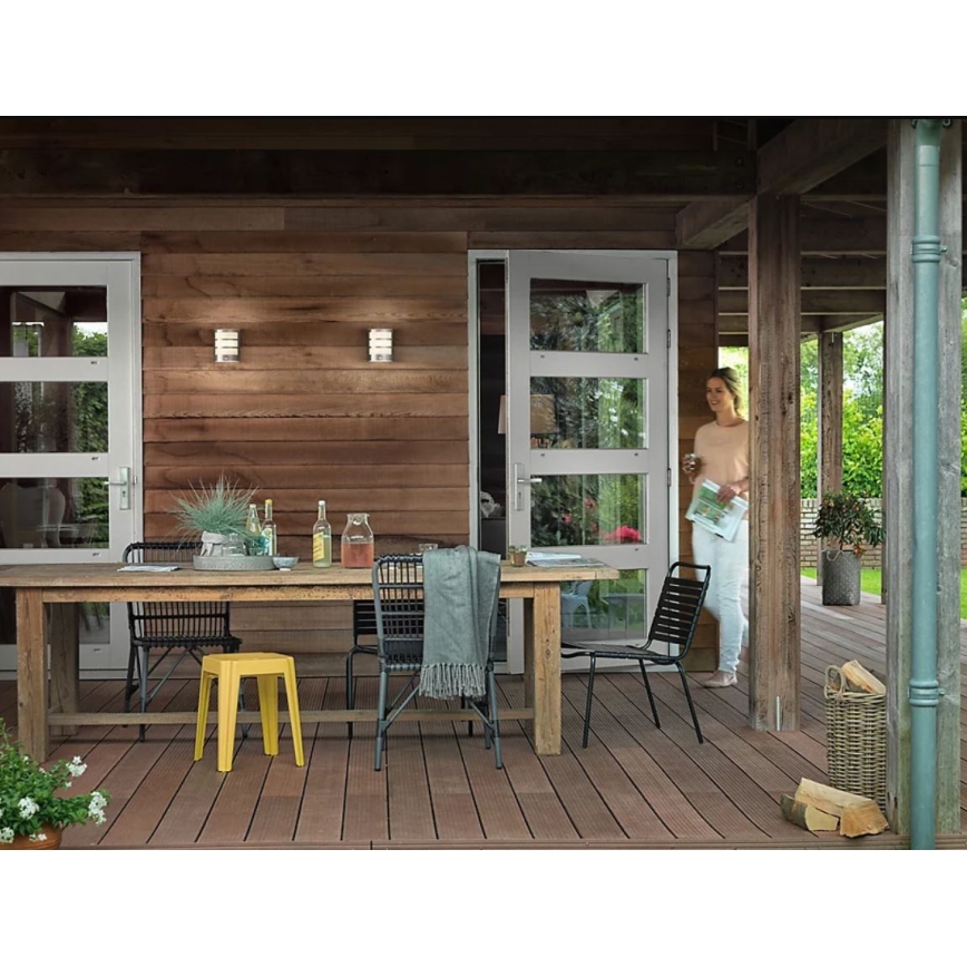 Philips - Уличный светодиодный настенный светильник с датчиком PYTHON LED/3,8W/230V IP44
