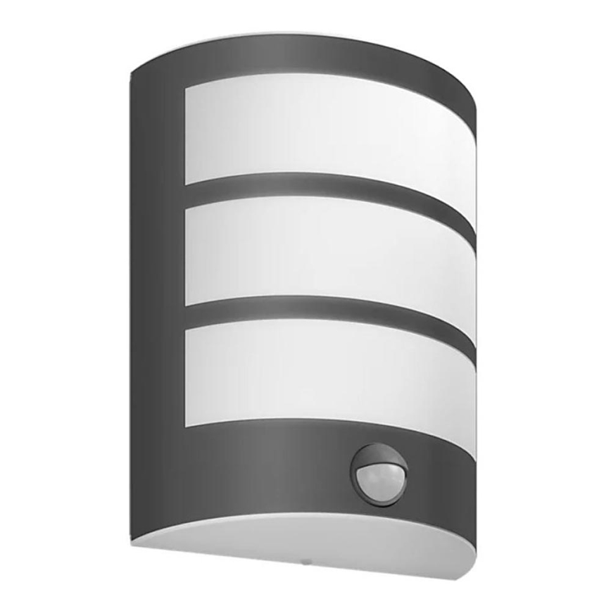 Philips - Уличный светодиодный настенный светильник с датчиком PYTHON LED/3,8W/230V IP44