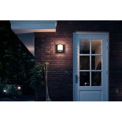 Philips - Уличный светодиодный настенный светильник с датчиком SAMONDRA LED/3,8W/230V IP44