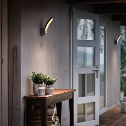 Philips - Уличный светодиодный настенный светильник с датчиком SPLAY LED/3,8W/230V IP44